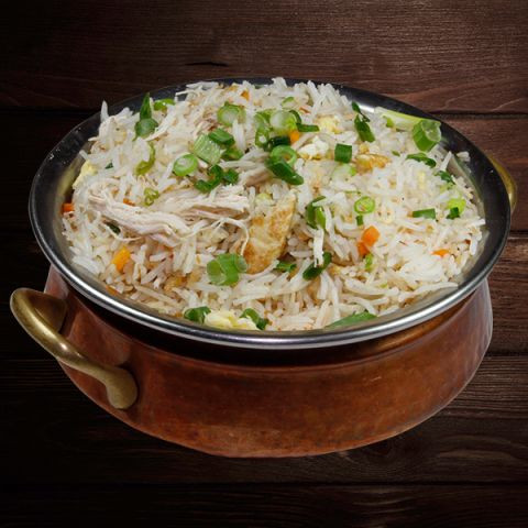 ارز مقلي بالخضار